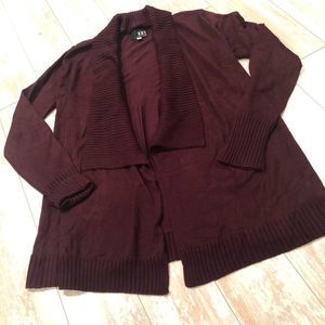 Kut from the cloth sweater womens S maroon long sleeve draped